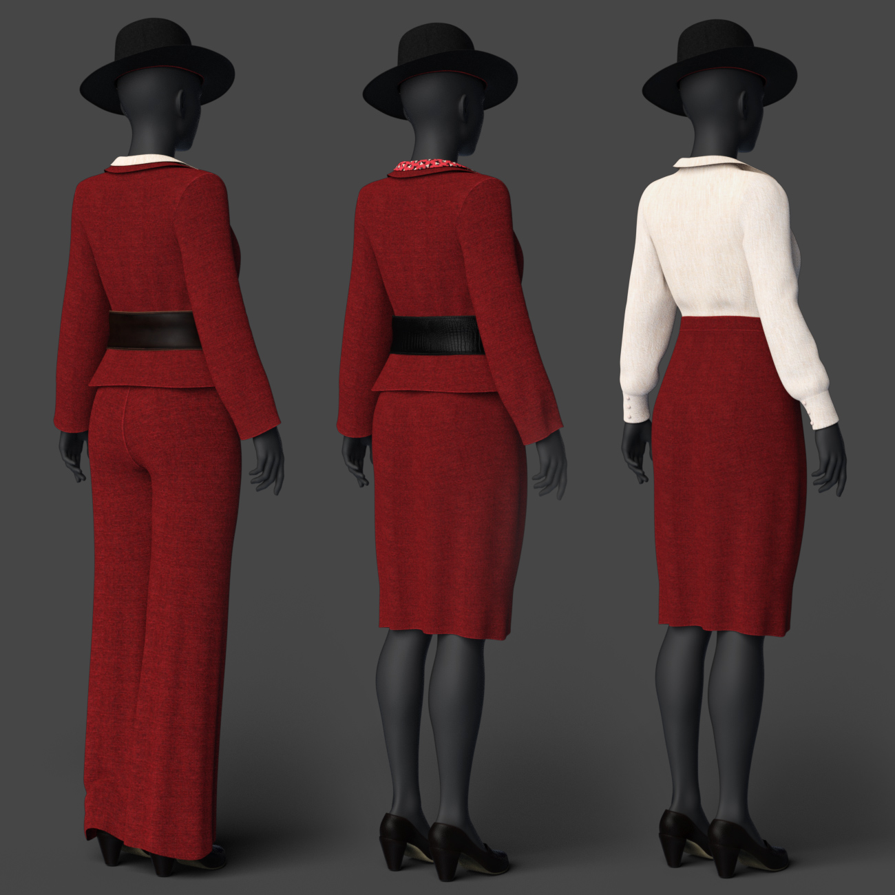 dForce Shoofly Sleuth Outfit Textures by: Anna Benjamin, 3D Models by Daz 3D