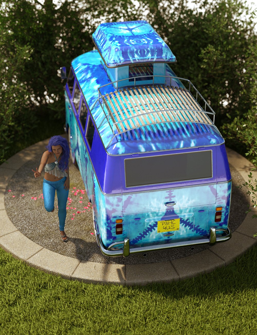 Retro Camper Van Retro Camper Van by: ForbiddenWhispersDavid Brinnen, 3D Models by Daz 3D