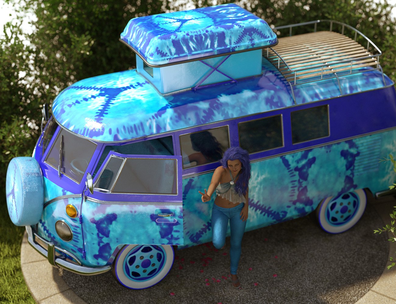 Retro Camper Van Retro Camper Van by: ForbiddenWhispersDavid Brinnen, 3D Models by Daz 3D