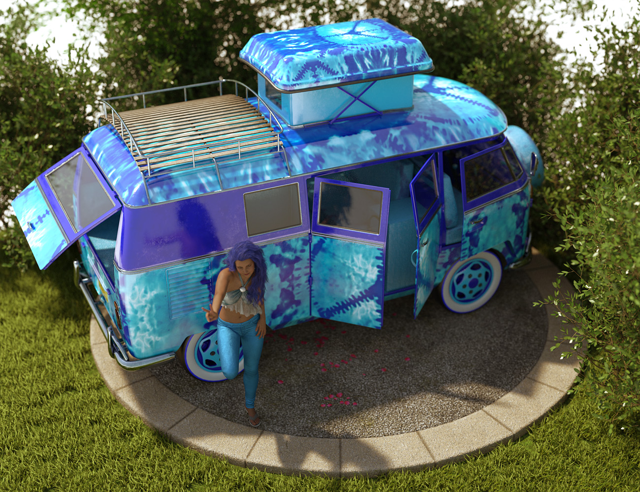 Retro Camper Van Retro Camper Van by: ForbiddenWhispersDavid Brinnen, 3D Models by Daz 3D