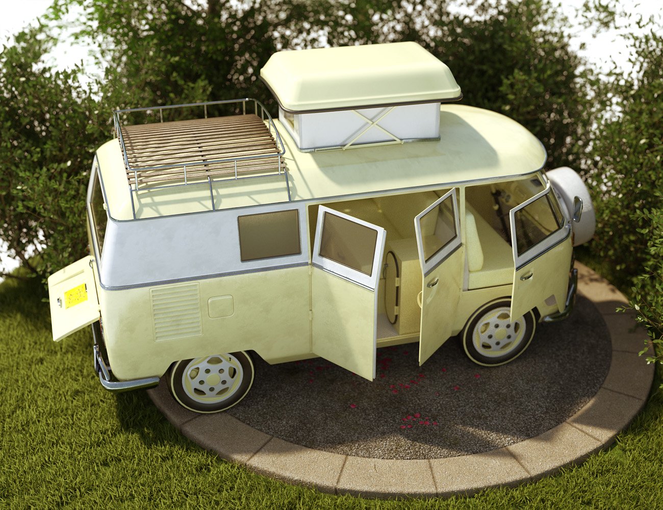 Retro Camper Van Retro Camper Van by: ForbiddenWhispersDavid Brinnen, 3D Models by Daz 3D