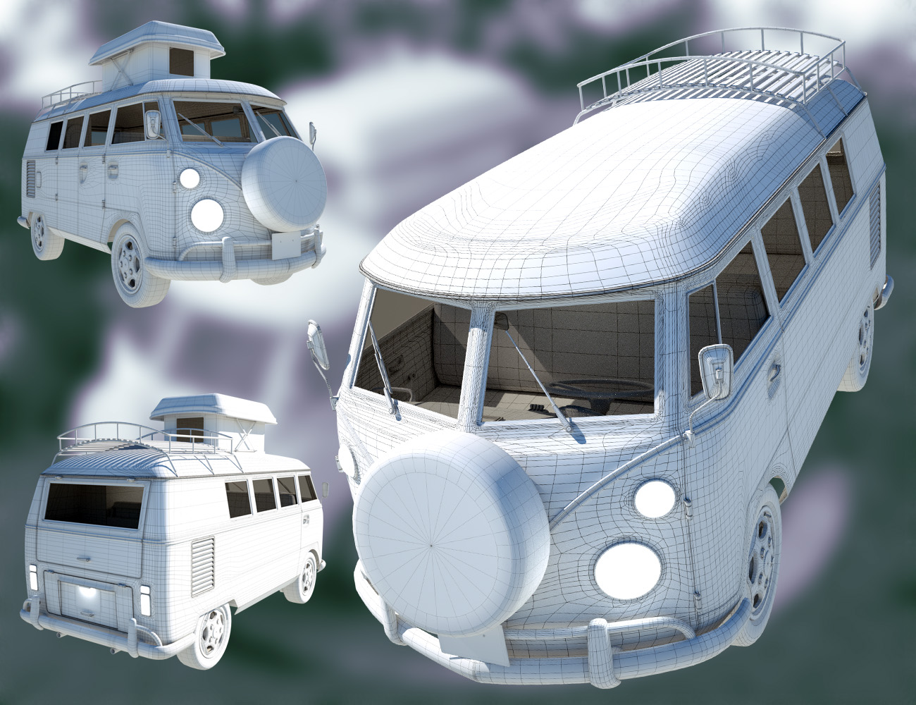 Retro Camper Van by: ForbiddenWhispersDavid Brinnen, 3D Models by Daz 3D