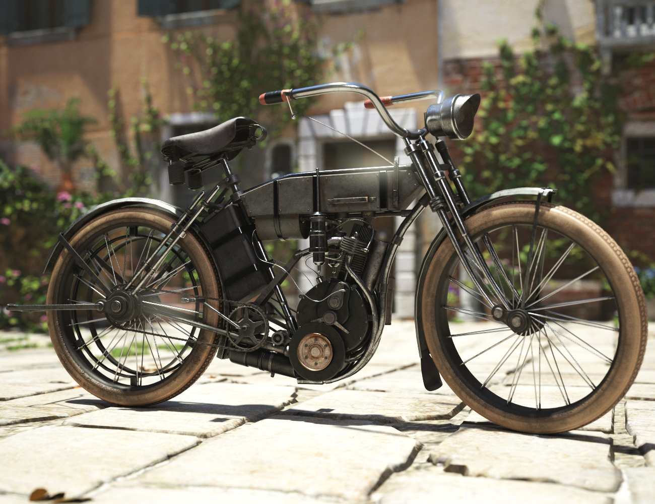 Motorized Bicycle by: Charlie, 3D Models by Daz 3D
