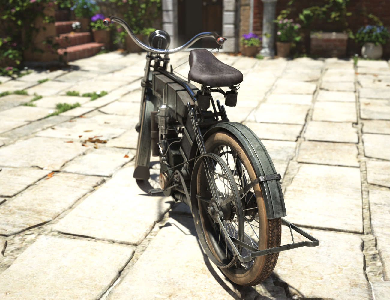 Motorized Bicycle Motorized Bicycle by: Charlie, 3D Models by Daz 3D