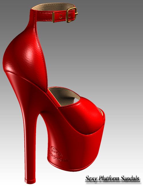 Sexy Platform Sandals For V4/A4/V4Elite by: dx30, 3D Models by Daz 3D