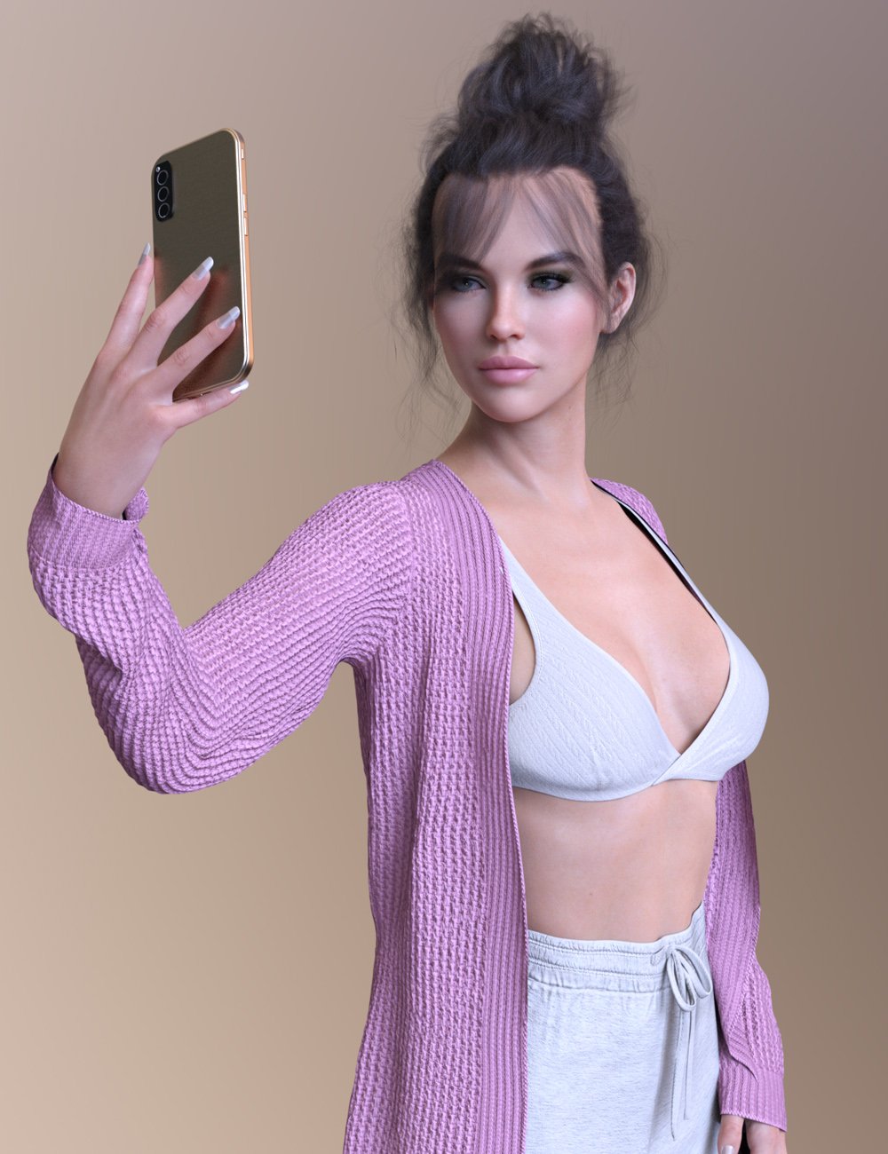 X-Fashion Lazy Outfit for Genesis 8 and 8.1 Females by: xtrart-3d, 3D Models by Daz 3D