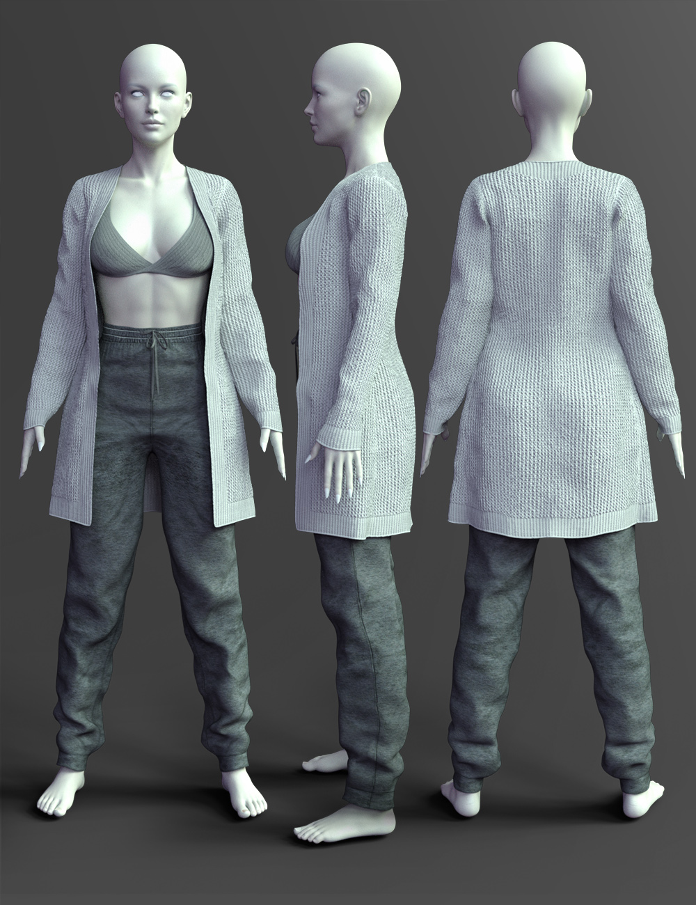 X-Fashion Lazy Outfit for Genesis 8 and 8.1 Females X-Fashion Lazy Outfit for Genesis 8 and 8.1 Females by: xtrart-3d, 3D Models by Daz 3D