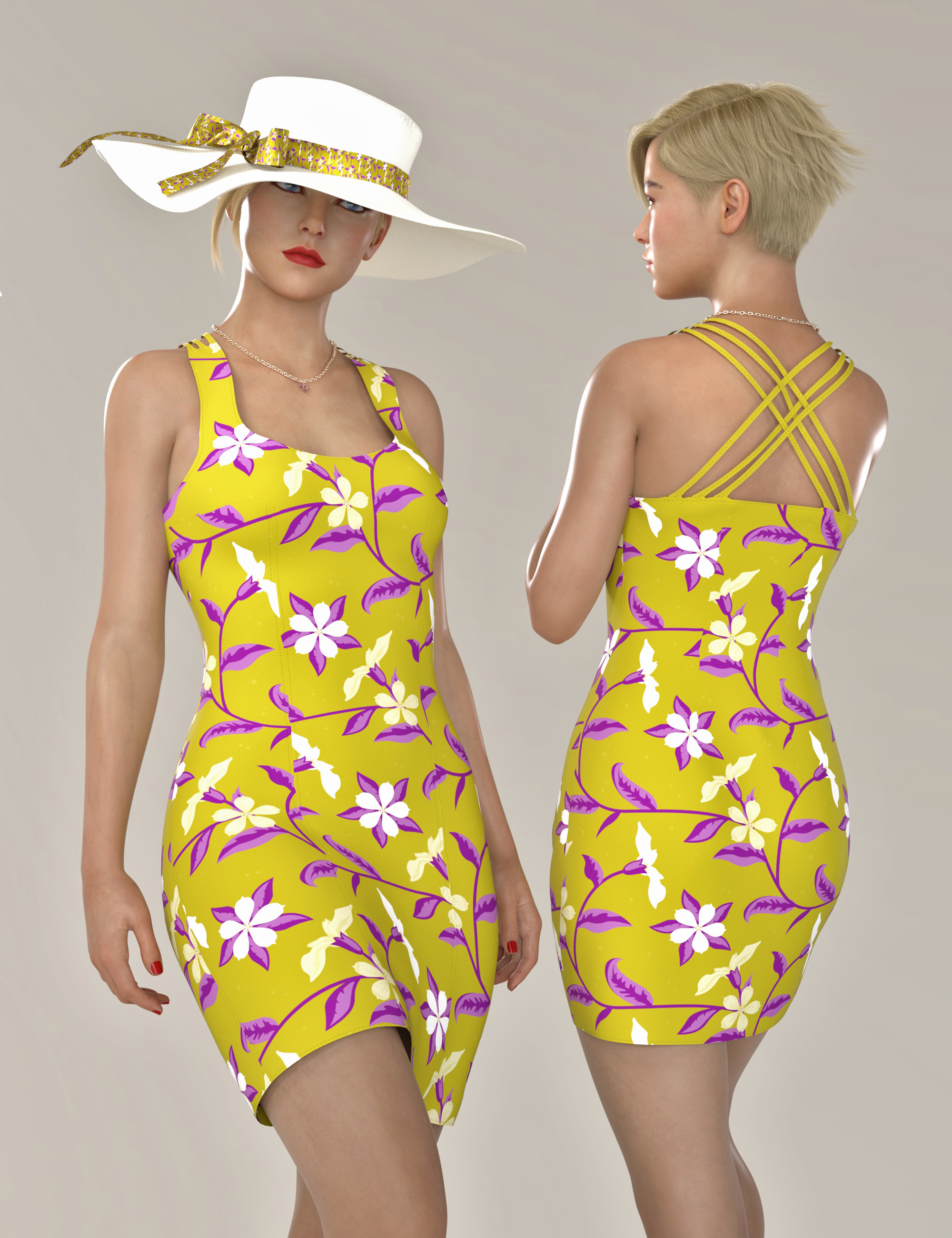 dForce Catie Outfit Texture Expansion | Daz 3D