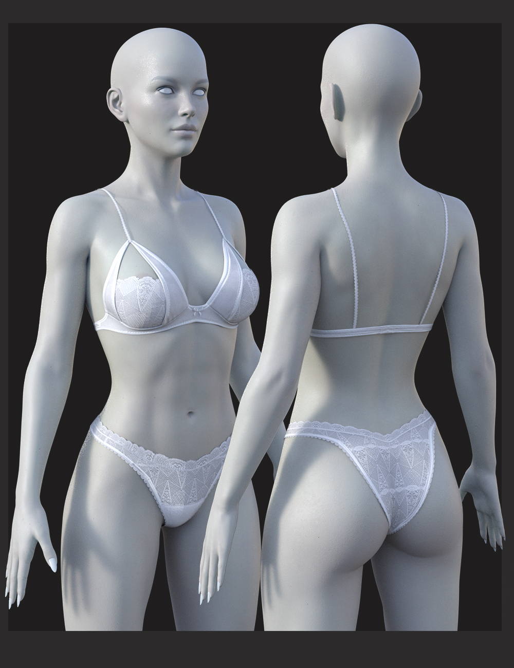 X-Fashion Lightweight Lingerie Set by: xtrart-3d, 3D Models by Daz 3D