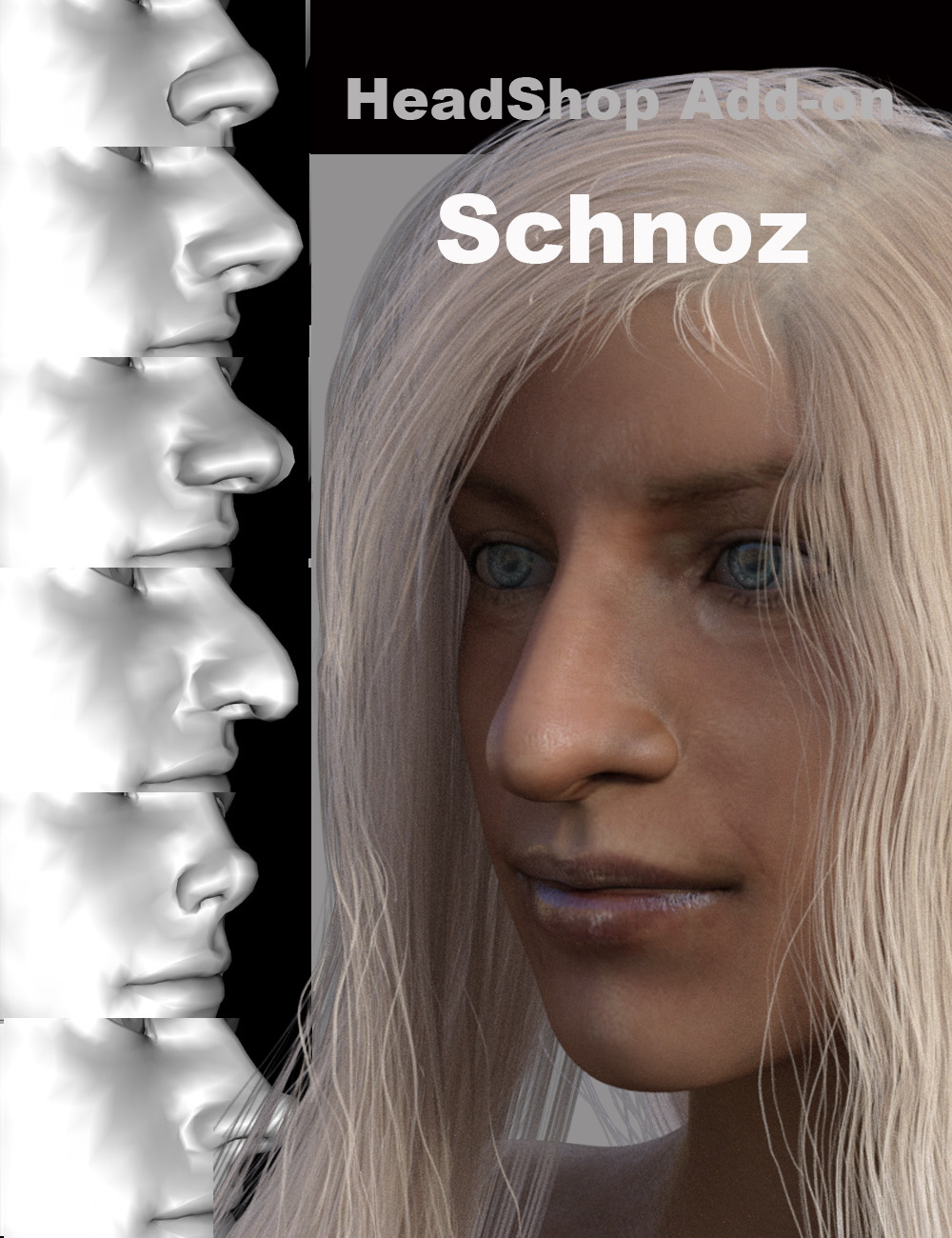 HeadShop - Schnoz Add-On by: Abalone LLC, 3D Models by Daz 3D