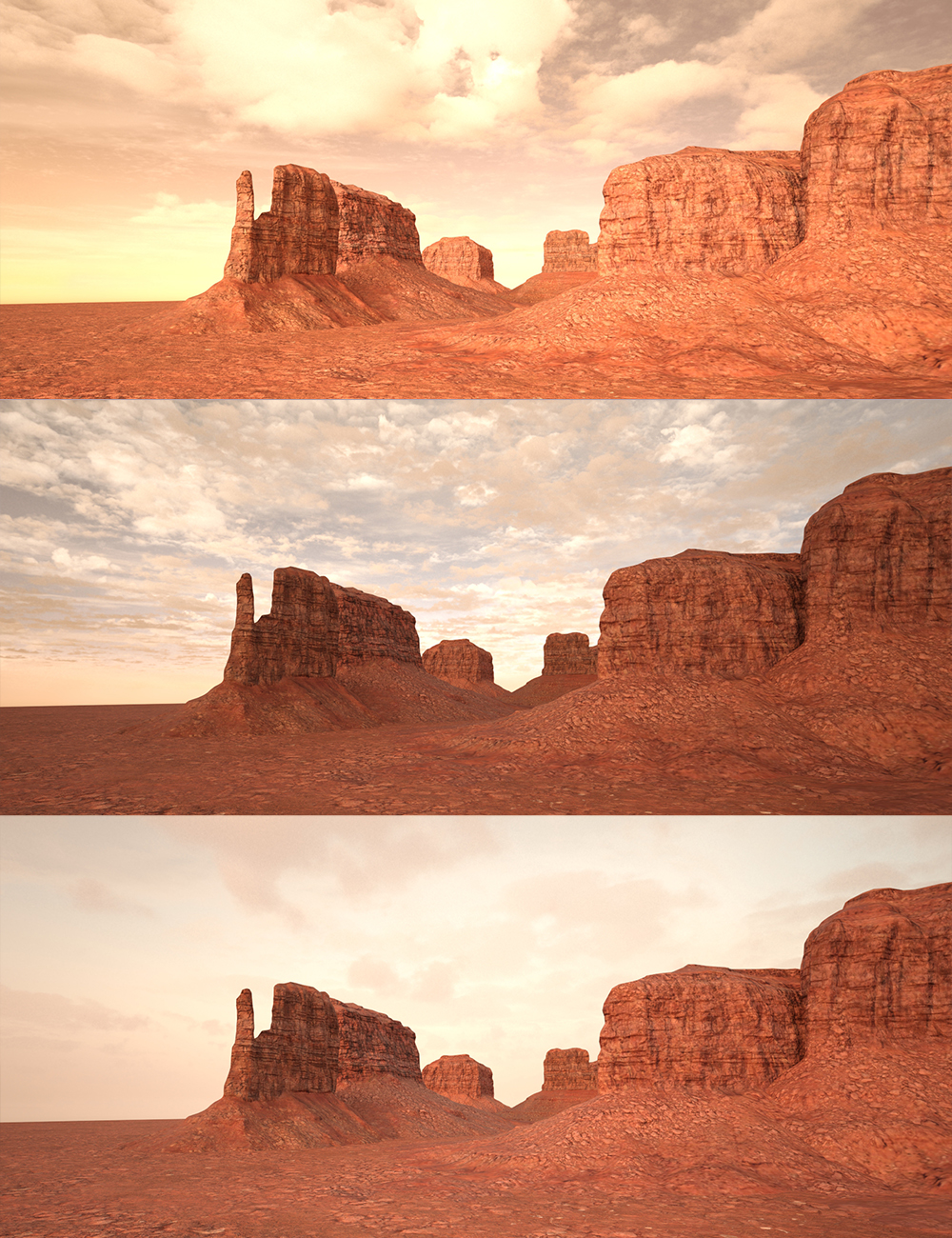 Radiant Skies Golden Hour Daz 3D