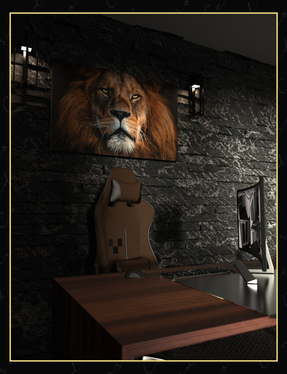Canvas Art Animal Collection by: Censored, 3D Models by Daz 3D