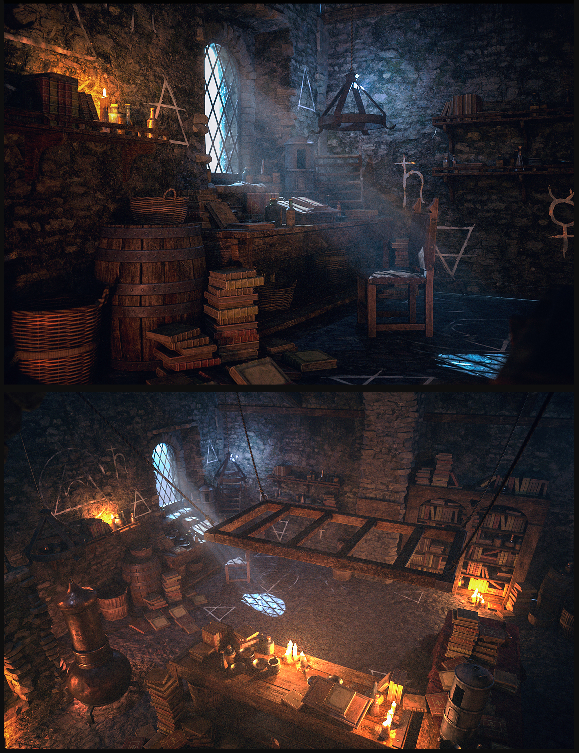The Alchemist Workshop Bundle by: Dekogon Studios, 3D Models by Daz 3D