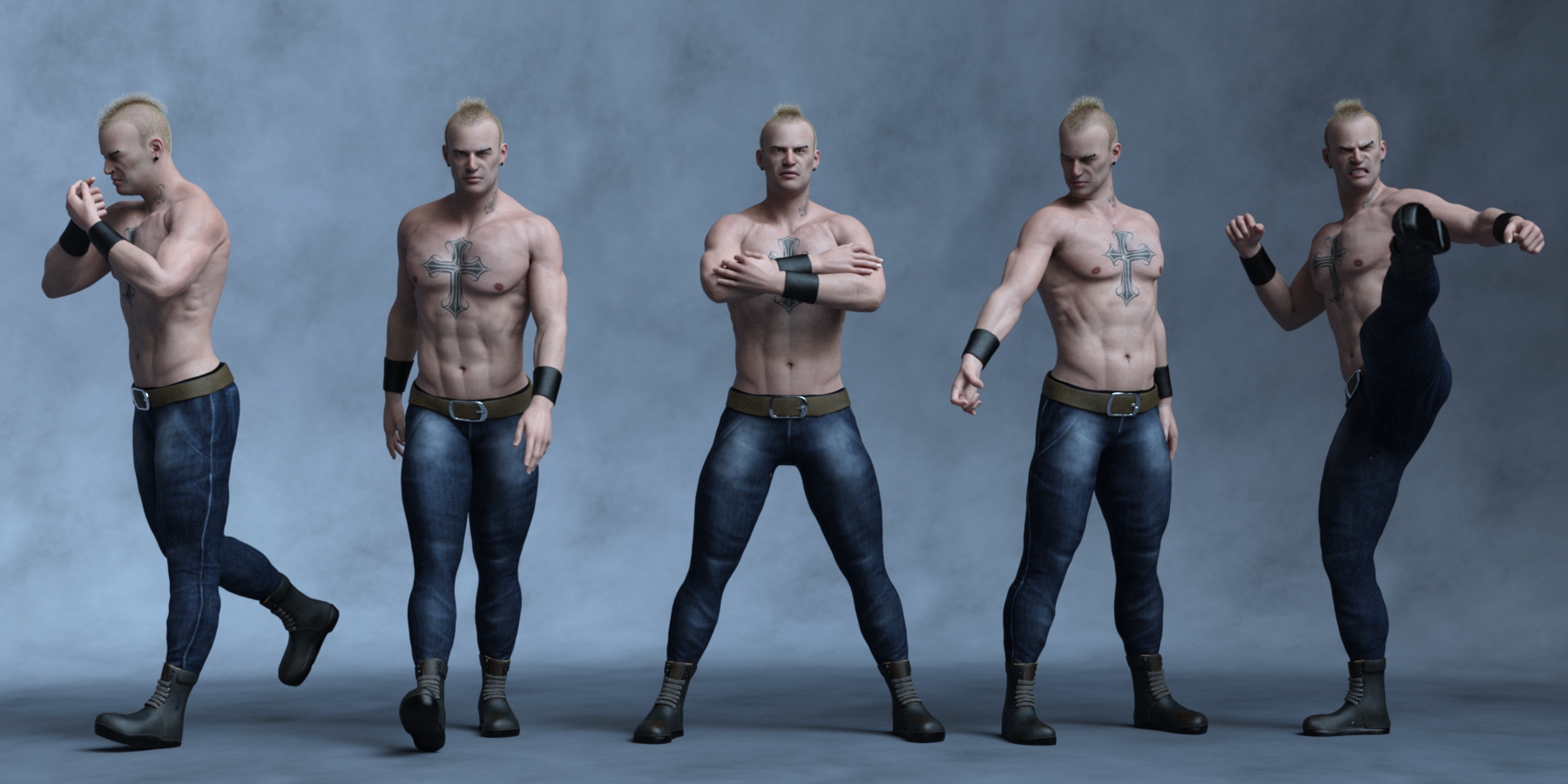 Tough Life Poses for Genesis 8 Male by: Ensary, 3D Models by Daz 3D