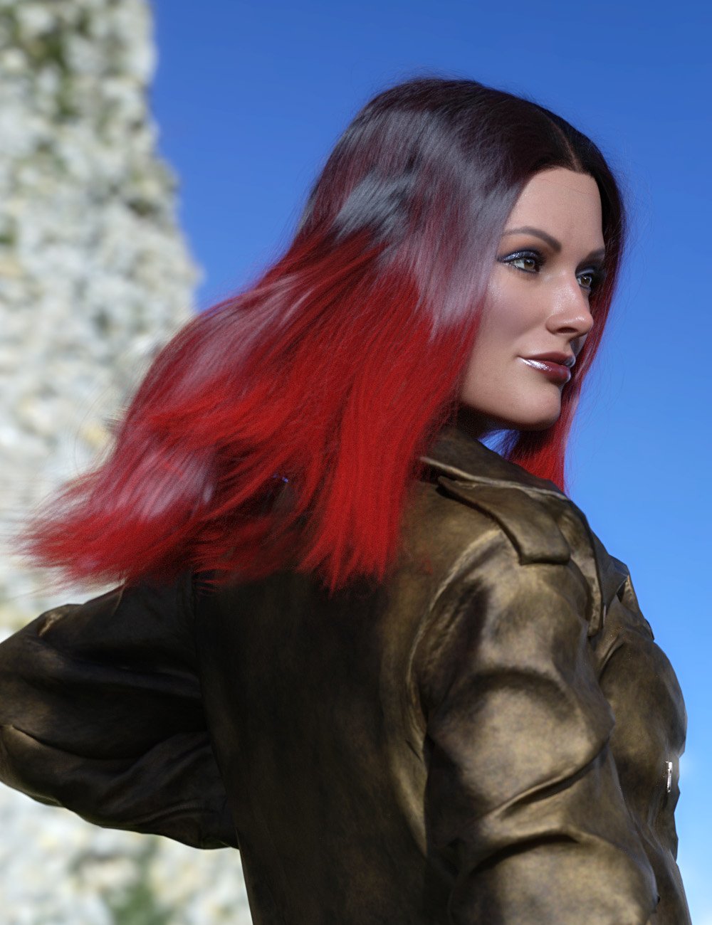 dForce Kensington Hair for Genesis 8 and 8.1 Females by: PhilW, 3D Models by Daz 3D