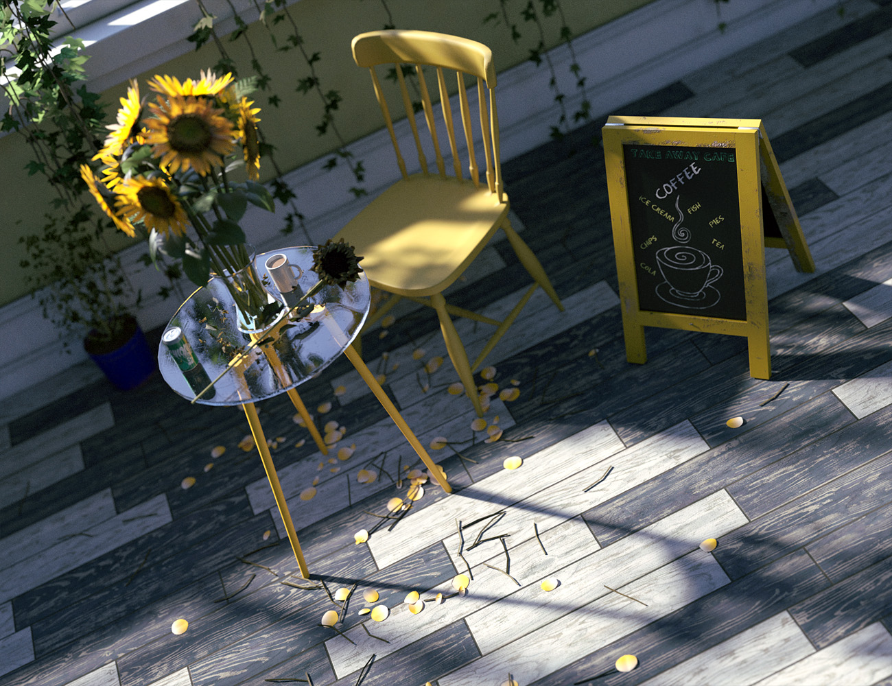 Bistro Chic Iray Flooring Shaders by: ForbiddenWhispers, 3D Models by Daz 3D