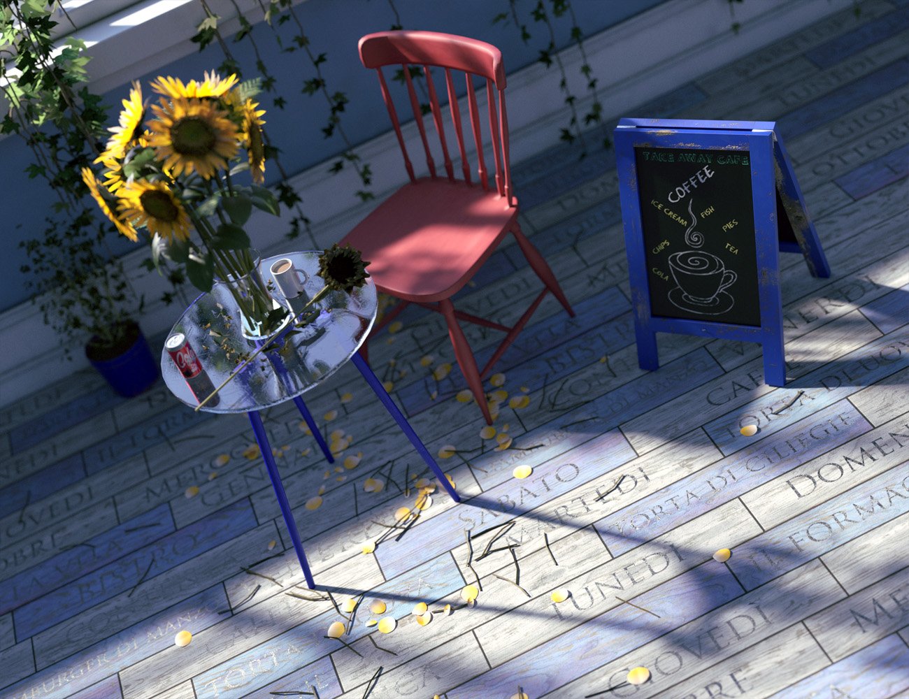 Bistro Chic Iray Flooring Shaders by: ForbiddenWhispers, 3D Models by Daz 3D