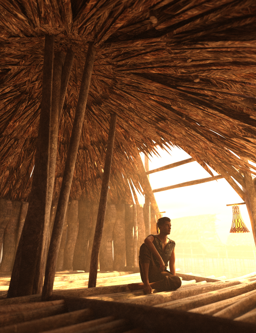 Reed Huts 2 Reed Huts 2 by: Enterables, 3D Models by Daz 3D