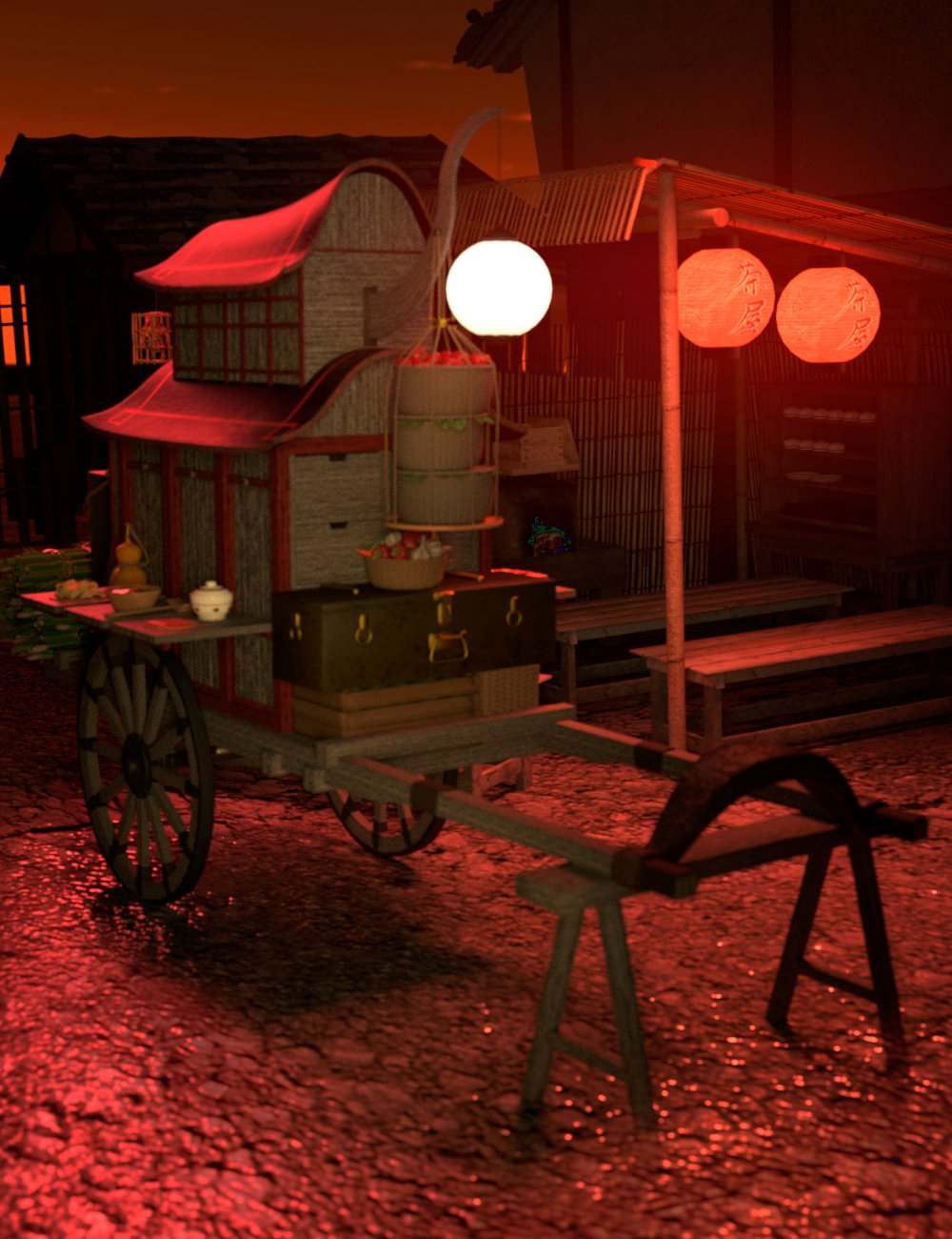 Trade Wagon Trade Wagon by: Human, 3D Models by Daz 3D