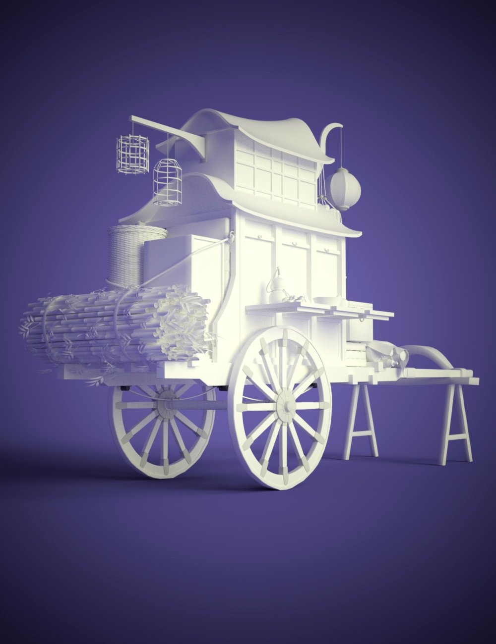 Trade Wagon by: Human, 3D Models by Daz 3D