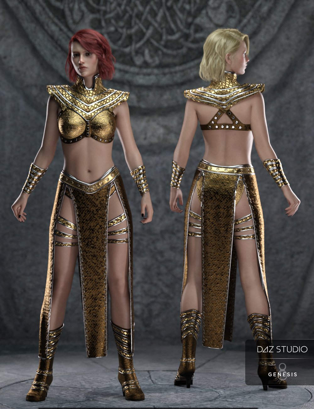 Night Queen Outfit for Genesis 8 Females by: GolaM, 3D Models by Daz 3D