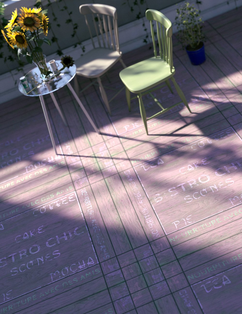 Bistro Chic Iray Flooring Shaders Vol 2 by: ForbiddenWhispers, 3D Models by Daz 3D