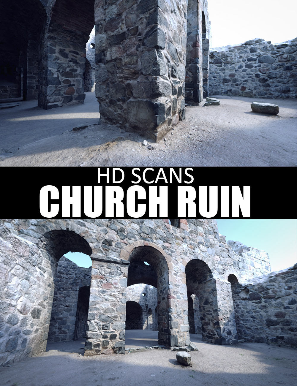 HD Scans Church Ruin by: Dreamlight, 3D Models by Daz 3D