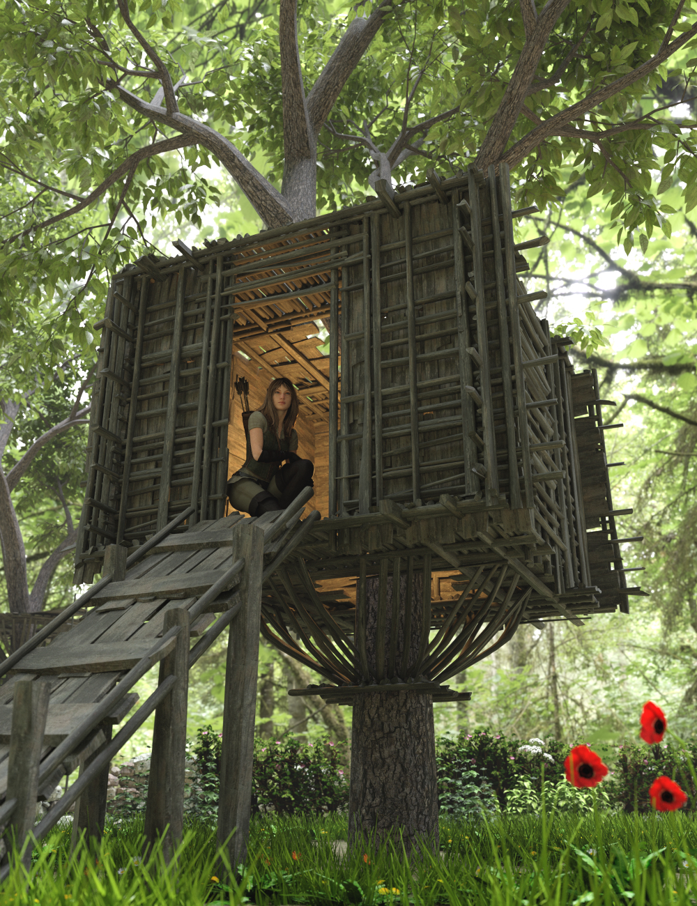 Treehouses by: Enterables, 3D Models by Daz 3D