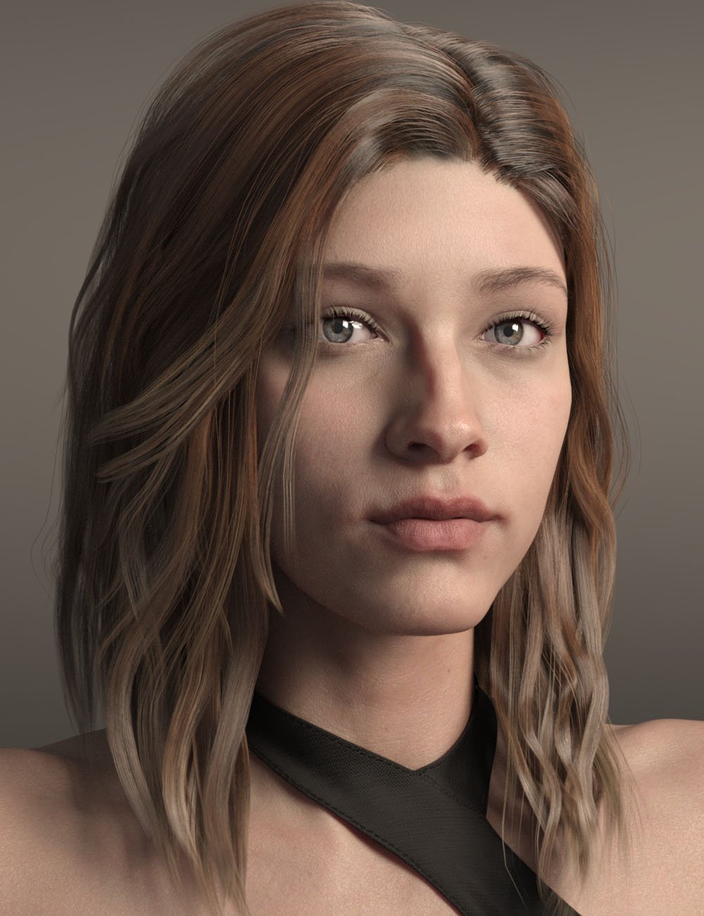 Kuo Hair for Genesis 8 and 8.1 Females