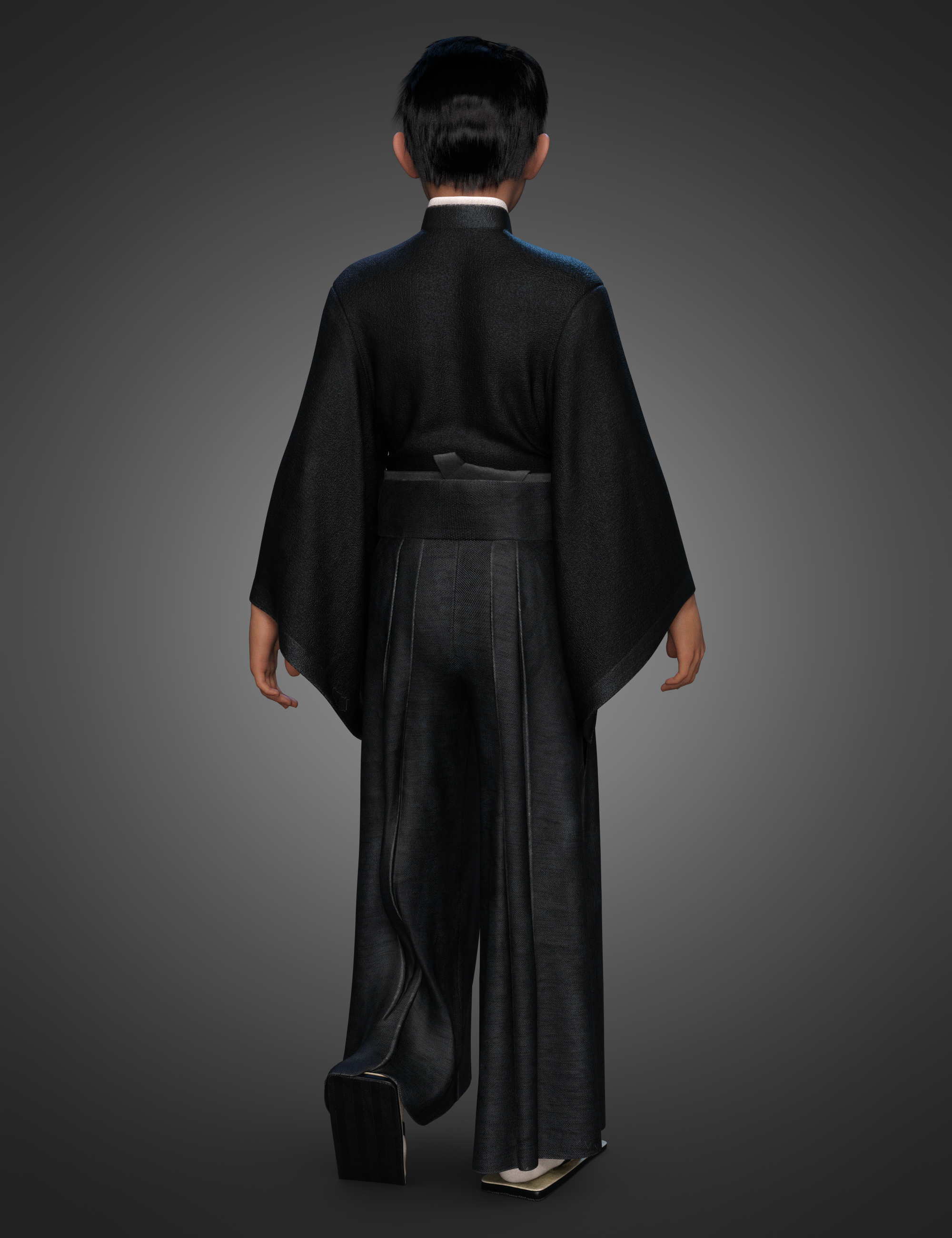dForce Hakama and Kimono Outfit for Genesis 8.1 Male by: Arki, 3D Models by Daz 3D