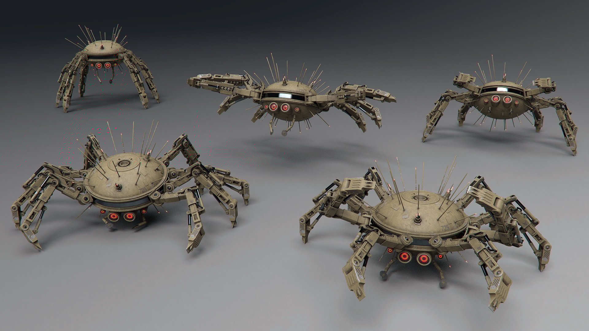 Sci-fi Spider Sci-fi Spider by: Mely3D, 3D Models by Daz 3D