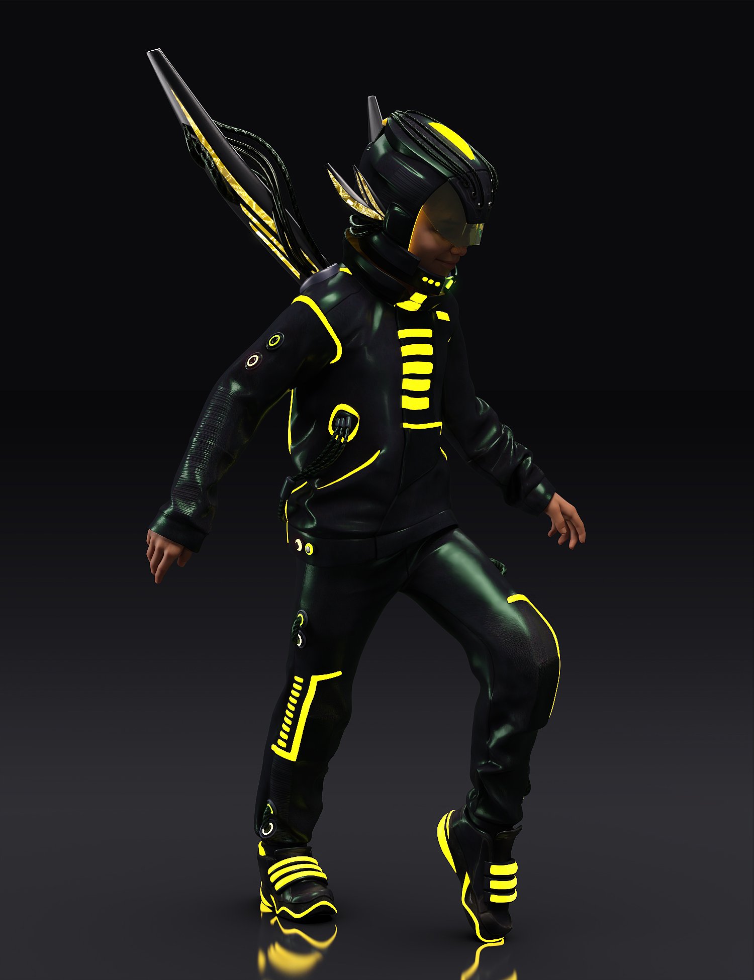 Cybershade Outfit for Genesis 8 and 8.1 Males