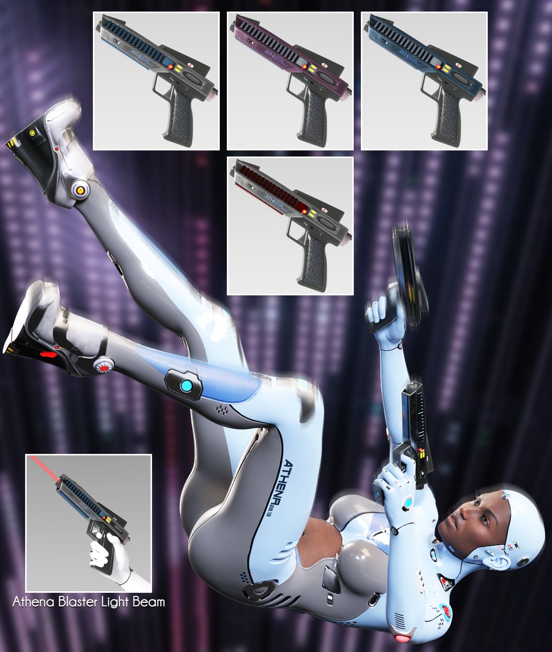 Athena HD Cyborg for Genesis 8.1 Female by: Pixelunashadownet, 3D Models by Daz 3D