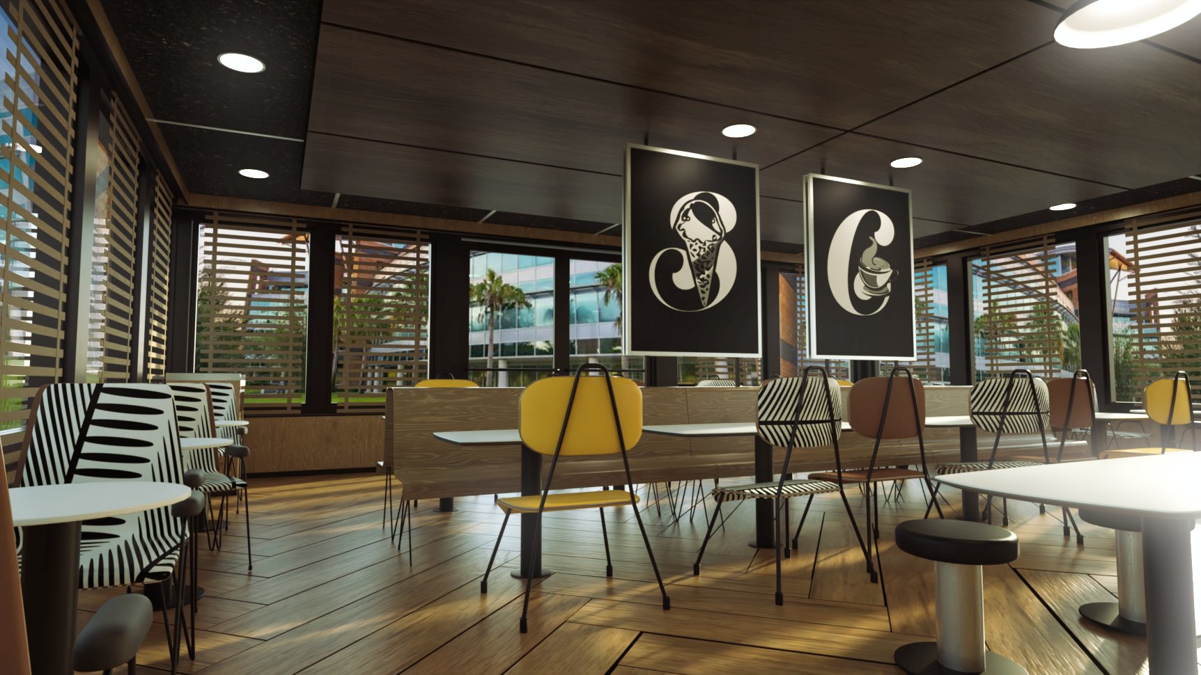 Office Cafeteria by: Digitallab3D, 3D Models by Daz 3D