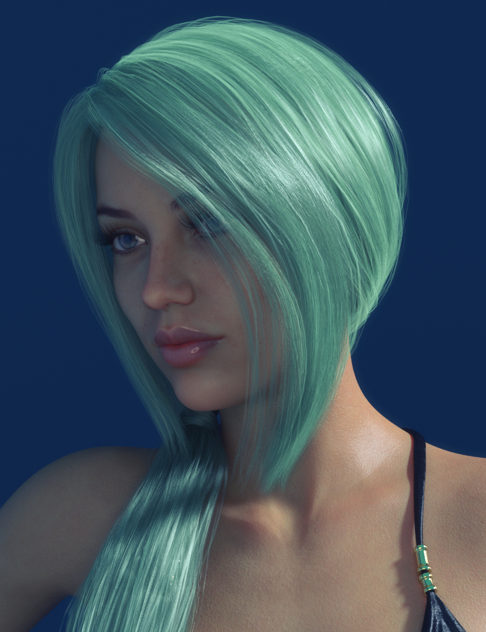 LinLi Hair for Genesis 8 and 8.1 Females by: Sprite, 3D Models by Daz 3D