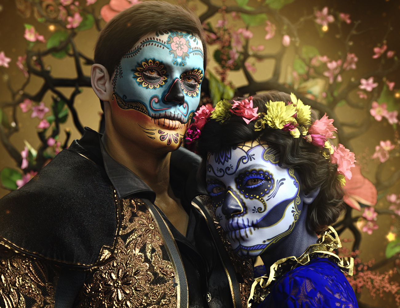 FPE Dia de los Muertos LIE Makeup for Genesis 8.1 FPE Dia de los Muertos LIE Makeup for Genesis 8.1 by: FenixPhoenixEsid, 3D Models by Daz 3D