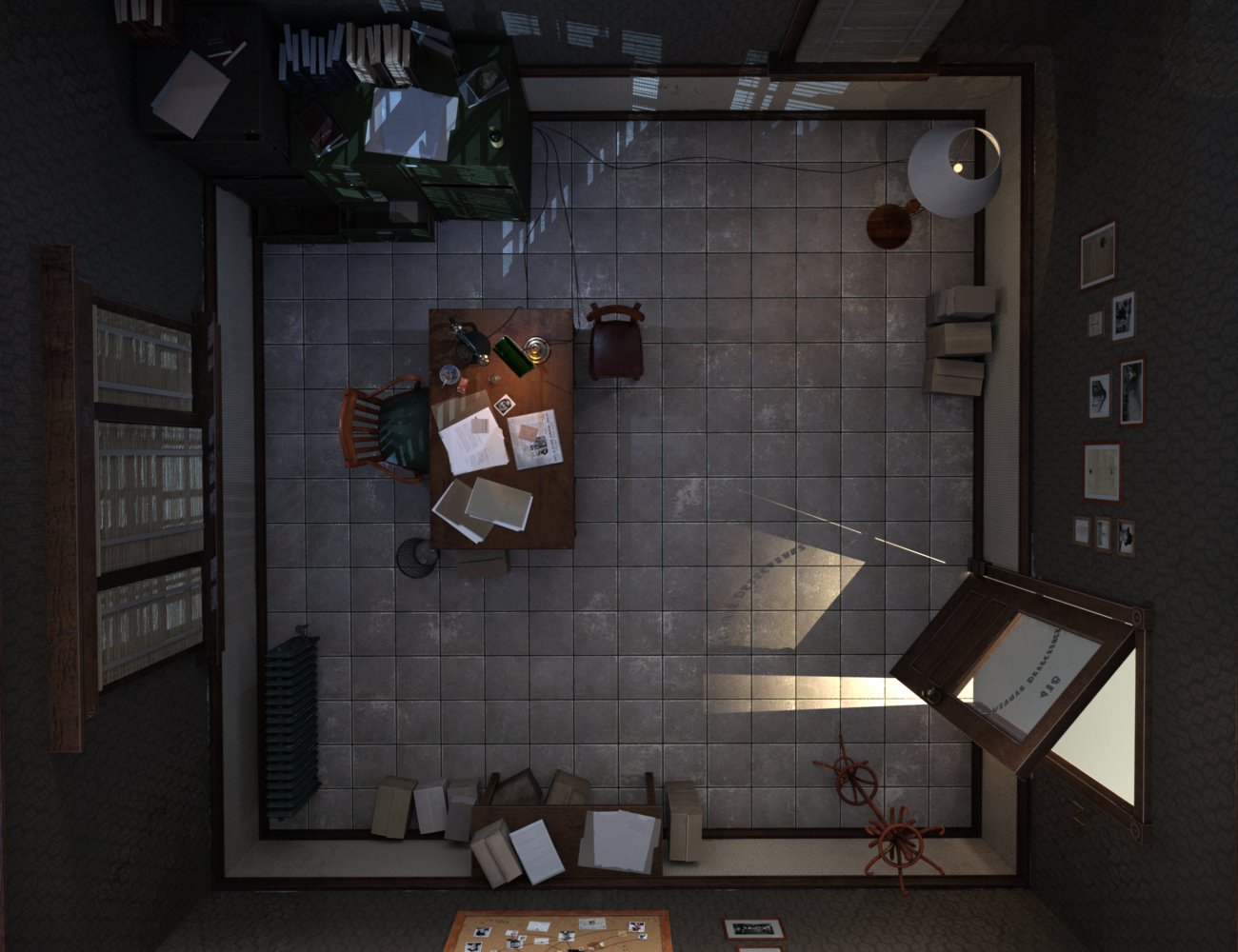 Noir Sleuth Office Noir Sleuth Office by: ThreeDigital, 3D Models by Daz 3D