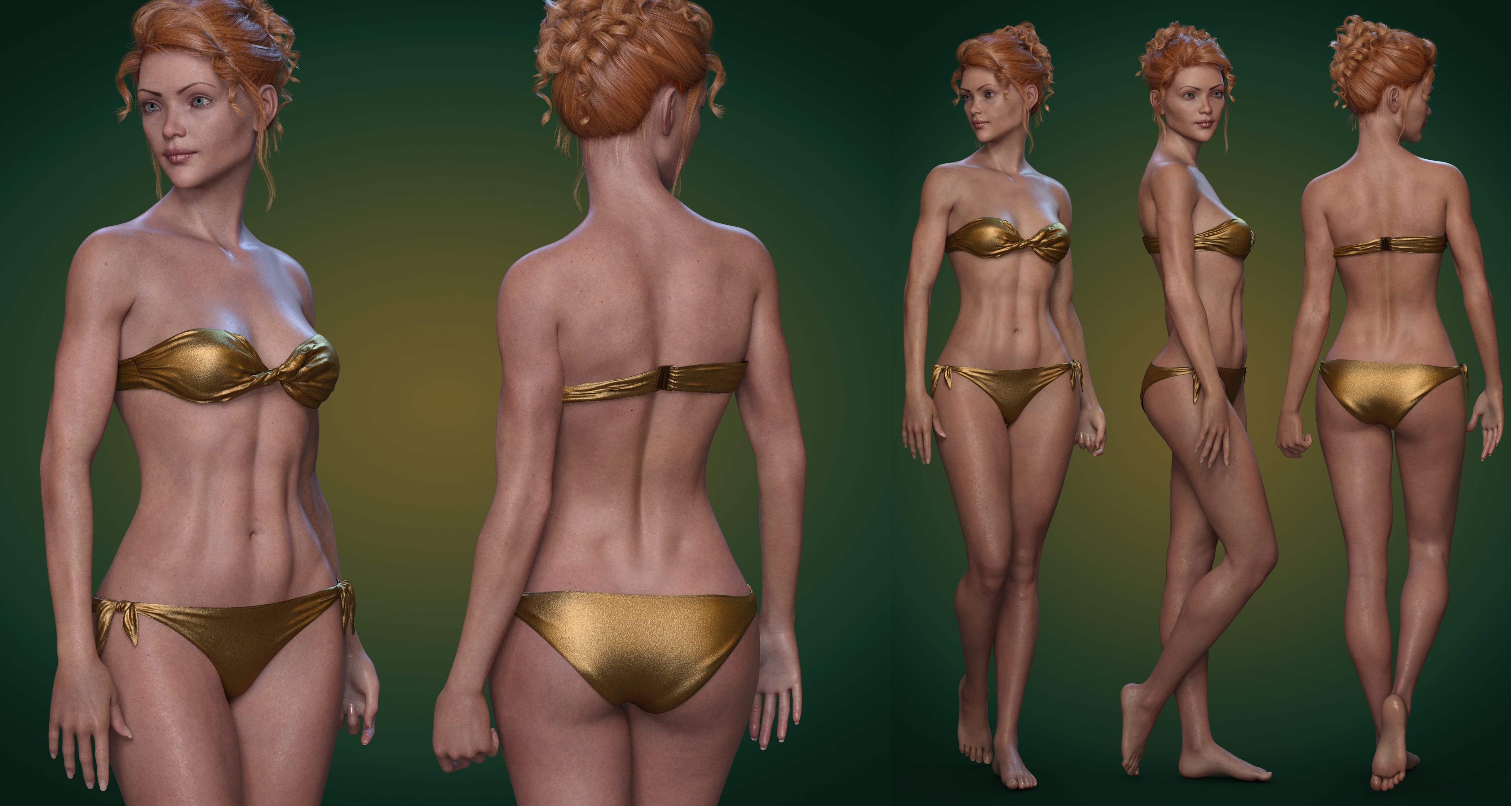 Marina Mermaid Triplet for Genesis 8.1 Female and Coral 8.1 Tail by: 3D-GHDesignAe Ti, 3D Models by Daz 3D