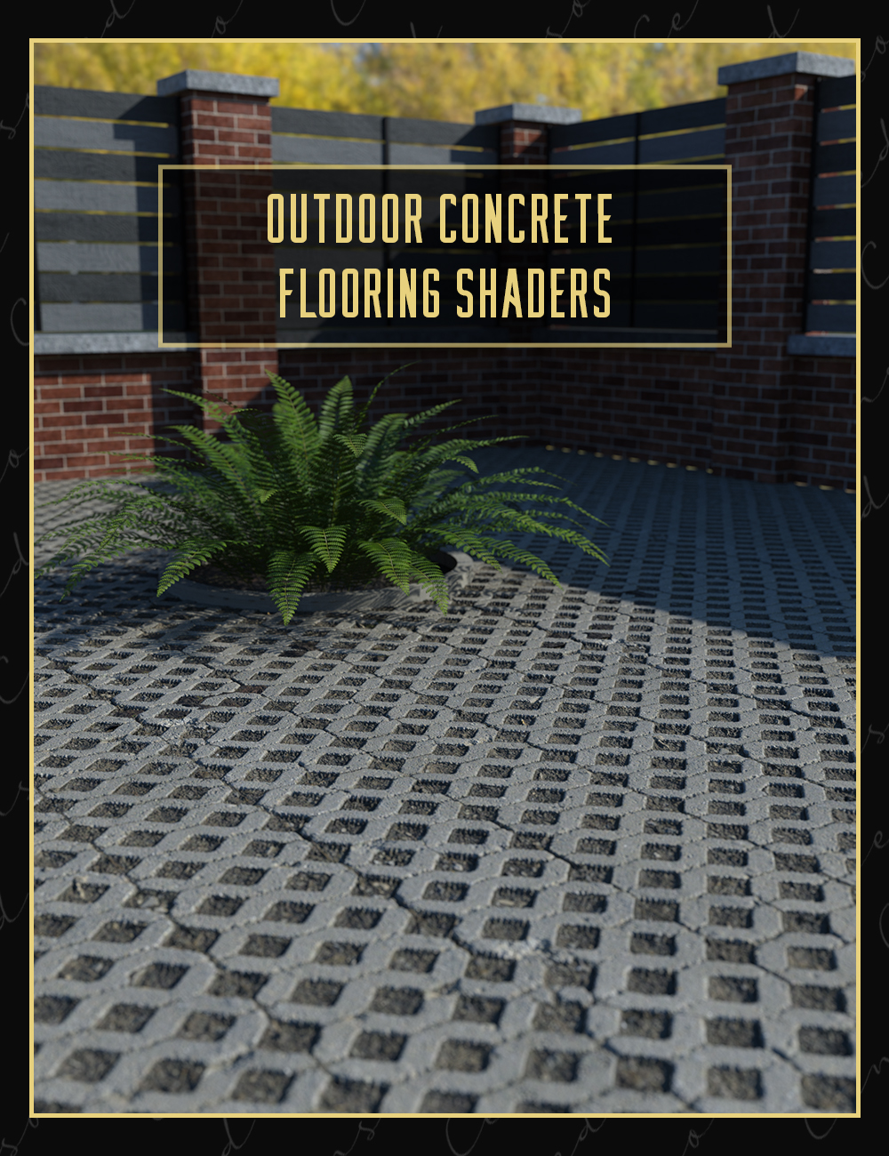 Outdoor Concrete Flooring Shaders by: Censored, 3D Models by Daz 3D