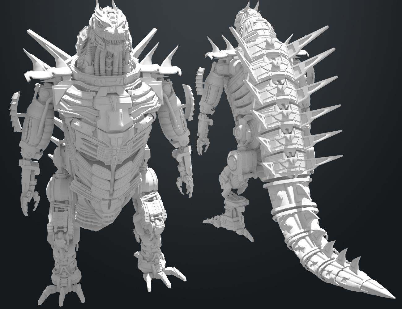 Mecha Dinosaur by: Xivon, 3D Models by Daz 3D