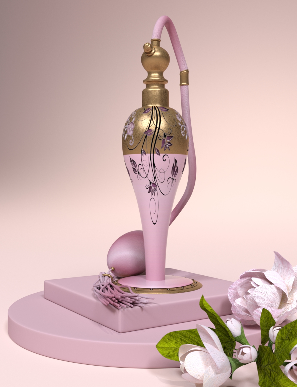 Vintage Perfume Bottles by: 3DStyle, 3D Models by Daz 3D