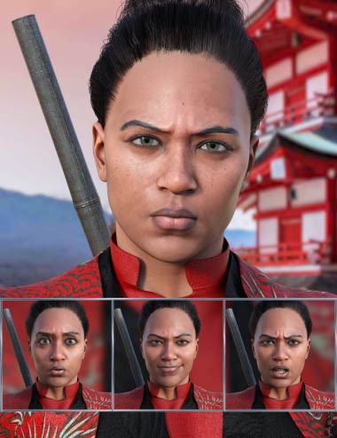 Samurai Power Expressions for Genesis 8.1 and Noska 8.1 Samurai Power Expressions for Genesis 8.1 and Noska 8.1 by: JWolf, 3D Models by Daz 3D