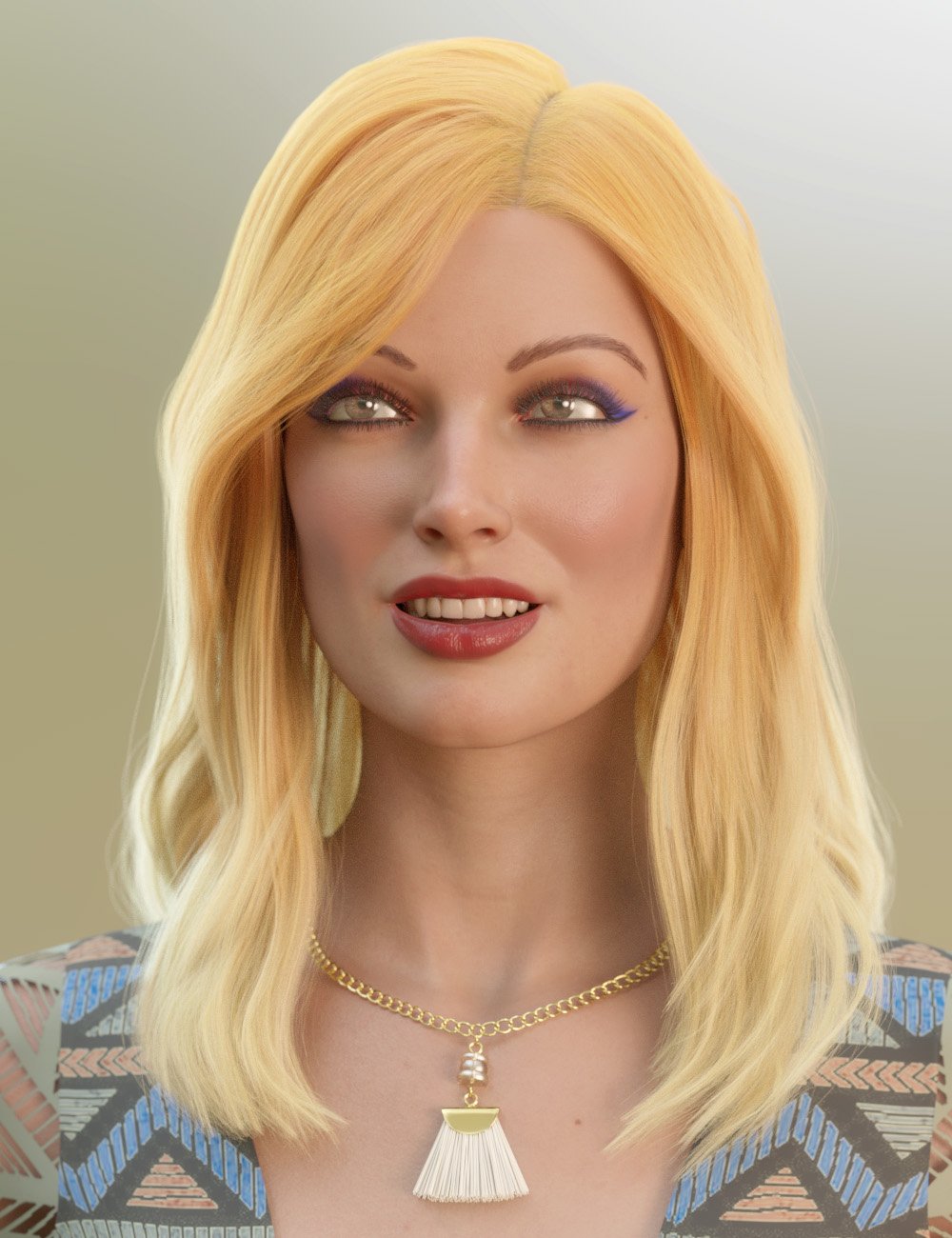 dForce Suzina Hair for Genesis 8 and 8.1 Females by: PhilW, 3D Models by Daz 3D