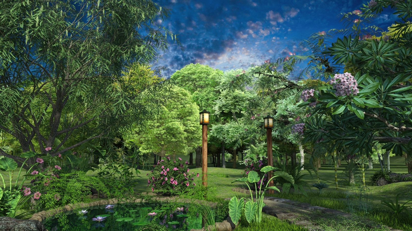 Tiny House and Parklands Tiny House and Parklands by: Magix 101, 3D Models by Daz 3D