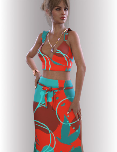 dForce Zara Homewear for Genesis 8.1 Females by: OnnelArryn, 3D Models by Daz 3D