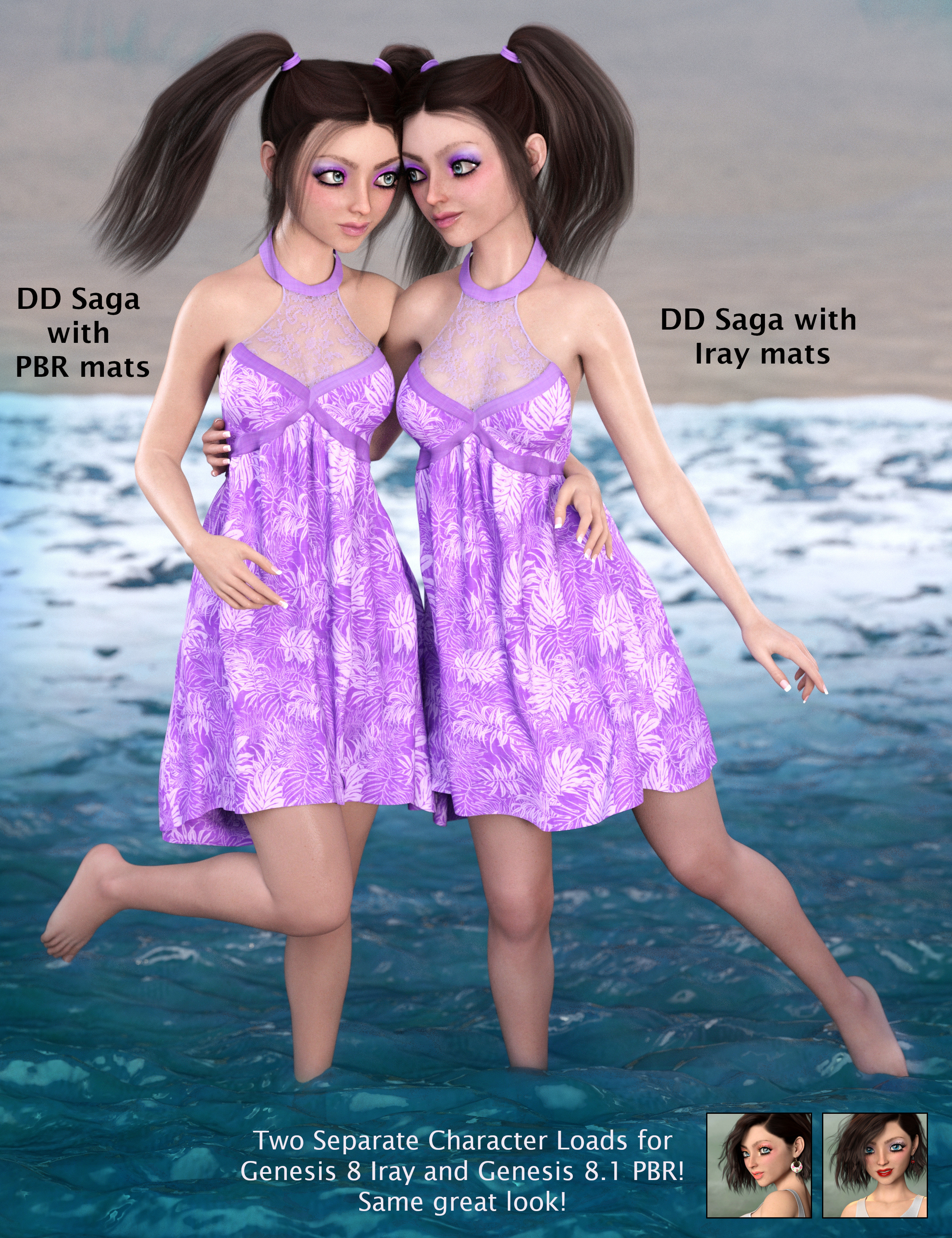 DD Saga for Genesis 8 and 8.1 Females by: DisparateDreamer, 3D Models by Daz 3D