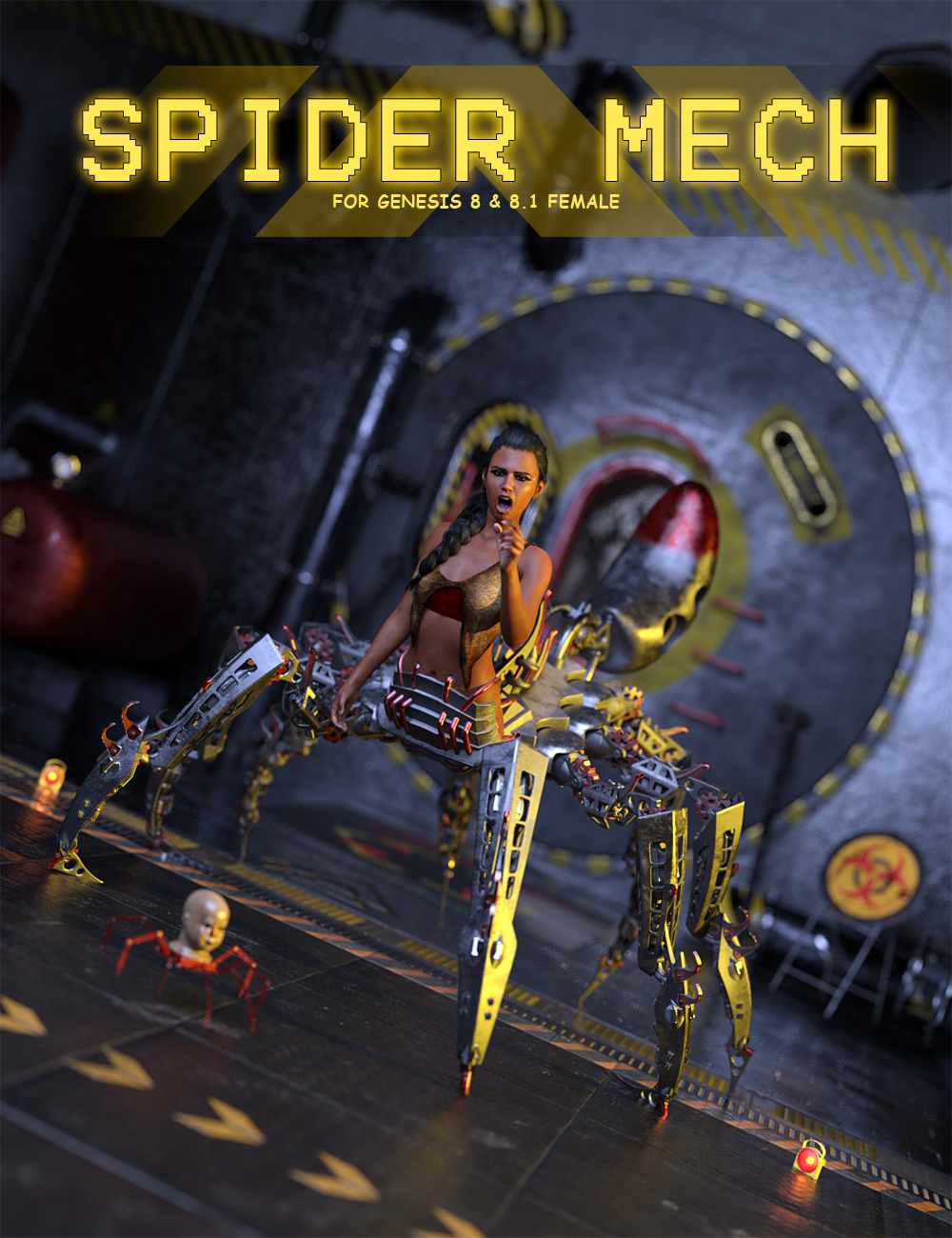 Spider Mech for Genesis 8 and 8.1 Female