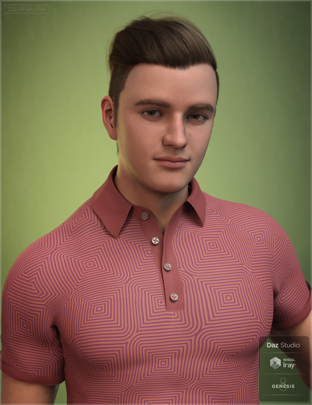 CGI Nice Guy - Head Shapes for Michael 8.1 by: Color Galeria, 3D Models by Daz 3D