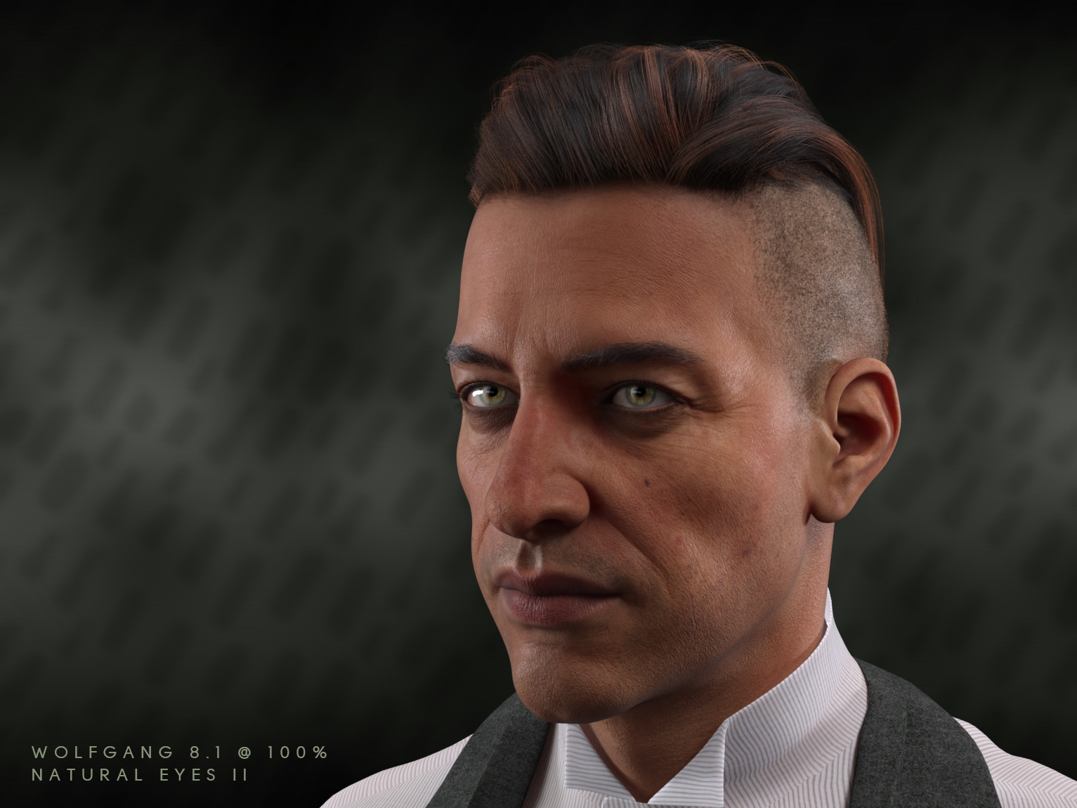dForce Swanky Undercut Hair for Genesis 3, 8, and 8.1 Males by: chevybabe25, 3D Models by Daz 3D