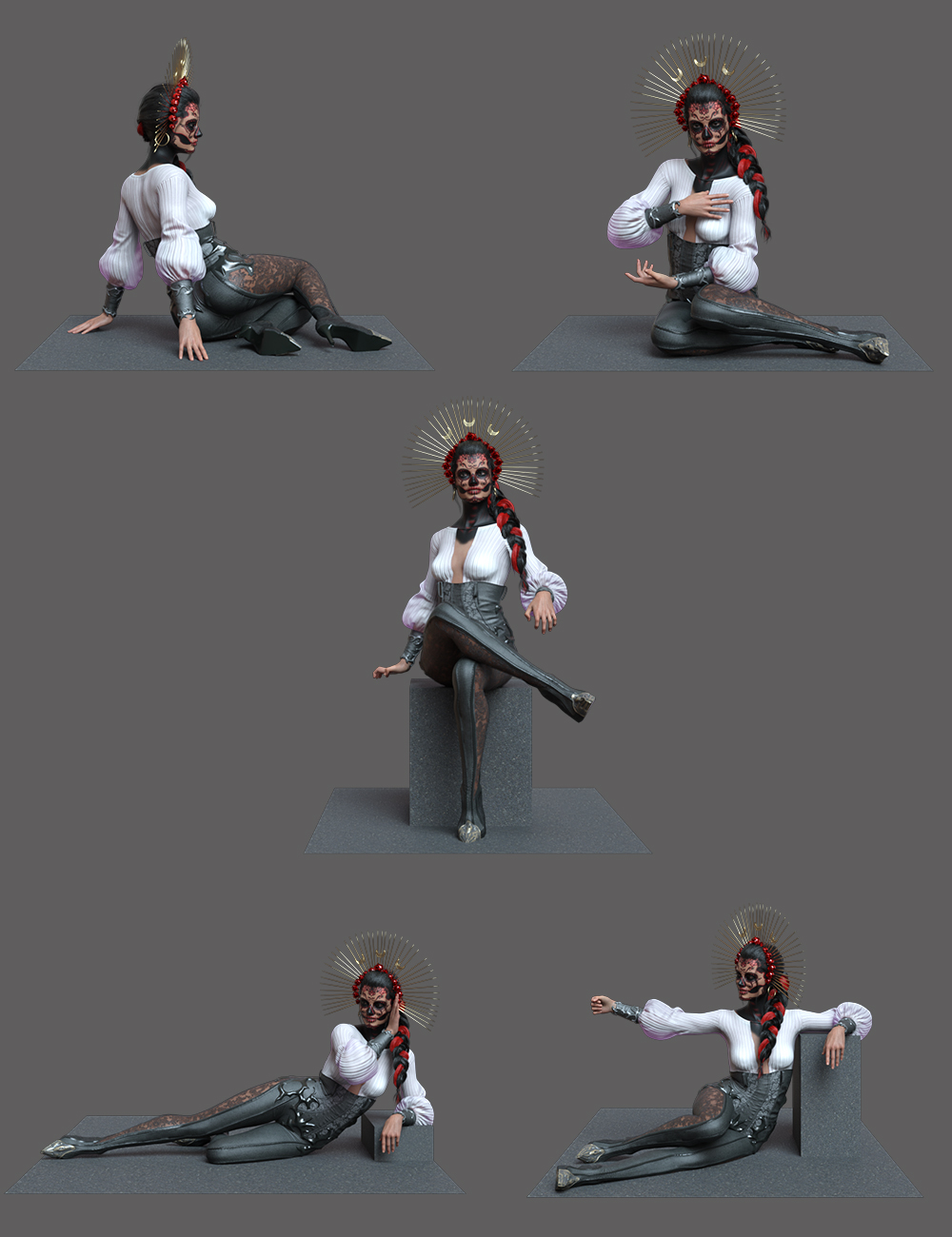 La Catrina Poses for Genesis 8.1 Female La Catrina Poses for Genesis 8.1 Female by: Ensary, 3D Models by Daz 3D